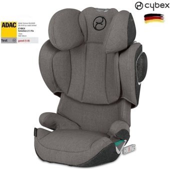 Cybex Solution Isofixli 15-36 kg Adac Sertifikalı Yatabilen Yükseklik Ayarlı Sürüş Yönü Oto Koltuğu Gri