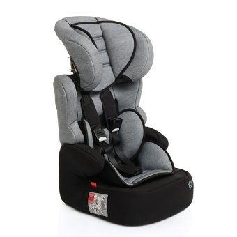 Baby Plus Beline Lüxe Emniyet Kemerli 9-36 kg Yatabilen Yükseklik Ayarlı Sürüş Yönü Oto Koltuğu Gri