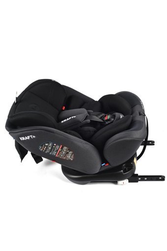 Kraft Safe Spin Isofixli 0-36 kg Yatabilen Yükseklik Ayarlı Sürüş Yönü Oto Koltuğu Gri