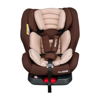 Baby Door Airlife Isofixli 360 Derece Dönen 0-36 kg Yatabilen Yükseklik Ayarlı Çift Yönlü Oto Koltuğu Bej Kahverengi