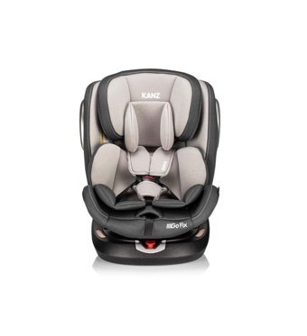 Kanz Go Fix Isofixli-Emniyet Kemerli 360 Derece Dönen 0-36 kg Yatabilen Yükseklik Ayarlı Çift Yönlü Oto Koltuğu Füme