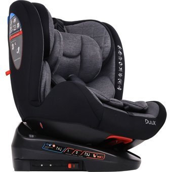 Duux Guard Fix Isofixli 360 Derece Dönen 0-36 kg Yatabilen Yükseklik Ayarlı Çift Yönlü Oto Koltuğu Gri