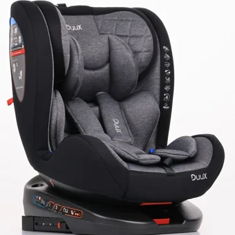 Duux Guard Fix Isofixli 360 Derece Dönen 0-36 kg Yatabilen Yükseklik Ayarlı Çift Yönlü Oto Koltuğu Gri