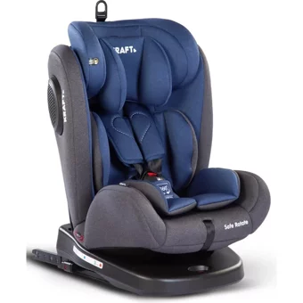 Kraft Safe Rotate Isofixli 360 Derece Dönen 0-36 kg Yatabilen Yükseklik Ayarlı Çift Yönlü Oto Koltuğu Mavi