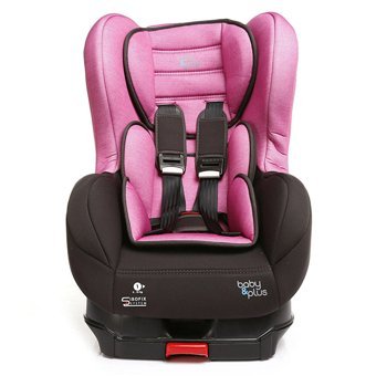 Baby Plus Cosmo SP Isofixli-Emniyet Kemerli 9-18 kg Yatabilen Yükseklik Ayarlı Sürüş Yönü Oto Koltuğu Pembe Siyah