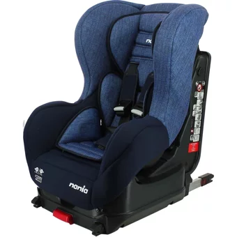 Nania Cosmo Lüxe Isofixli-Emniyet Kemerli 0-18 kg Yatabilen Sürüş Yönü Oto Koltuğu Kot Mavi