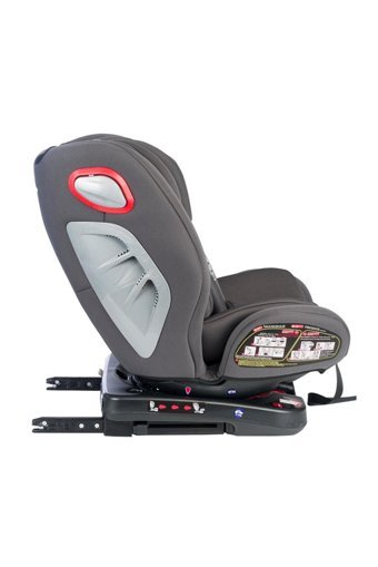 Tommy Baby Creative Isofixli-Emniyet Kemerli 360 Derece Dönen 0-36 kg Yatabilen Yükseklik Ayarlı Çift Yönlü Oto Koltuğu Gri