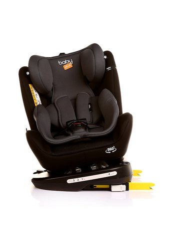 Baby Plus Orbit Fix V2 Isofixli 360 Derece Dönen 0-36 kg Yatabilen Yükseklik Ayarlı Çift Yönlü Oto Koltuğu Gri Siyah