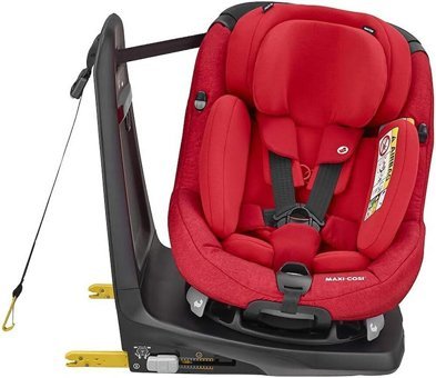 Maxi-Cosi Axiss Fix Plus Isofixli-Emniyet Kemerli 360 Derece Dönen 0-25 kg Yatabilen Sürüş Yönü-Sürüş Yönü Tersi Oto Koltuğu Kırmızı