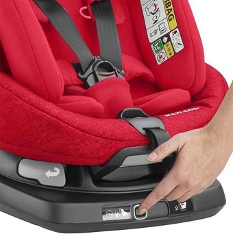 Maxi-Cosi Axiss Fix Plus Isofixli-Emniyet Kemerli 360 Derece Dönen 0-25 kg Yatabilen Sürüş Yönü-Sürüş Yönü Tersi Oto Koltuğu Kırmızı