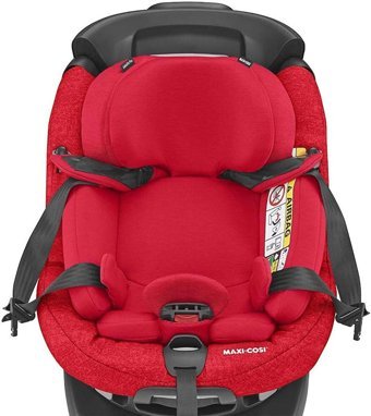 Maxi-Cosi Axiss Fix Plus Isofixli-Emniyet Kemerli 360 Derece Dönen 0-25 kg Yatabilen Sürüş Yönü-Sürüş Yönü Tersi Oto Koltuğu Kırmızı