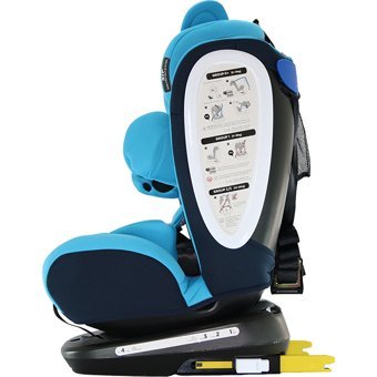 Yoyko Bear Isofixli-Emniyet Kemerli 360 Derece Dönen 0-36 kg Yatabilen Yükseklik Ayarlı Çift Yönlü Oto Koltuğu Mavi