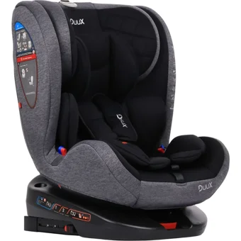 Duux Guard Fix Isofixli 360 Derece Dönen 0-36 kg Yatabilen Yükseklik Ayarlı Çift Yönlü Oto Koltuğu Siyah