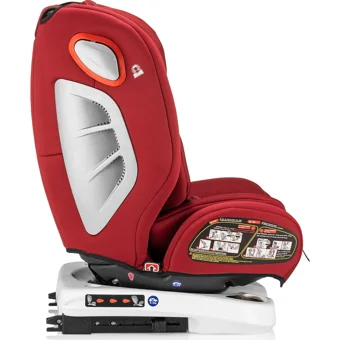 Moje Safe Up Isofixli-Emniyet Kemerli 360 Derece Dönen 0-36 kg Yatabilen Yükseklik Ayarlı Çift Yönlü Oto Koltuğu Bordo