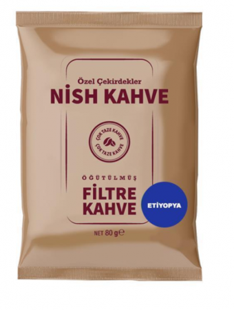 Nish Etiyopya Arabica Çekirdek Filtre Kahve 80 gr