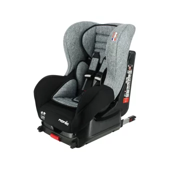 Nania Cosmo Lüxe Isofixli-Emniyet Kemerli 0-18 kg Yatabilen Sürüş Yönü Oto Koltuğu Gümüş