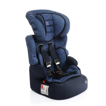 Baby Plus Beline Lüxe Emniyet Kemerli 9-36 kg Yatabilen Yükseklik Ayarlı Sürüş Yönü Oto Koltuğu Lacivert