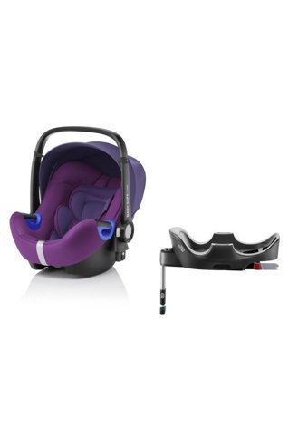 Britax Römer Baby Safe Isofixli-Emniyet Kemerli 0-13 kg Yatabilen Sürüş Yönü Oto Koltuğu Mor