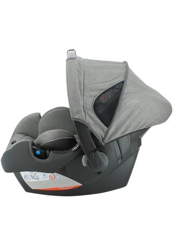 ComfyMax Platinium Emniyet Kemerli 360 Derece Dönen 0-13 kg Yatabilen Sürüş Yönü-Sürüş Yönü Tersi Oto Koltuğu Gri