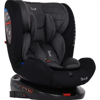 Duux Guard Fix Isofixli 360 Derece Dönen 0-36 kg Yatabilen Yükseklik Ayarlı Çift Yönlü Oto Koltuğu Koyu Gri
