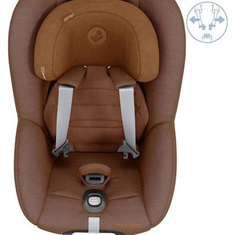 Maxi-Cosi Pearl Isofixli-Emniyet Kemerli 360 Derece Dönen 9-18 kg Yatabilen Sürüş Yönü-Sürüş Yönü Tersi Oto Koltuğu Kahverengi