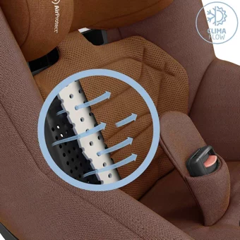 Maxi-Cosi Pearl Isofixli-Emniyet Kemerli 360 Derece Dönen 9-18 kg Yatabilen Sürüş Yönü-Sürüş Yönü Tersi Oto Koltuğu Kahverengi