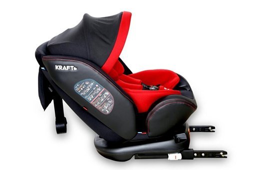 Kraft Spin Canopy Isofixli 0-36 kg Yatabilen Yükseklik Ayarlı Çift Yönlü Oto Koltuğu Kırmızı