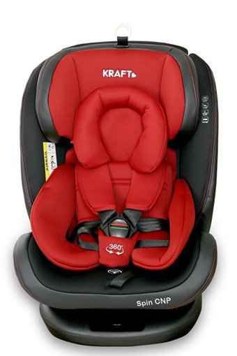 Kraft Spin Canopy Isofixli 0-36 kg Yatabilen Yükseklik Ayarlı Çift Yönlü Oto Koltuğu Kırmızı