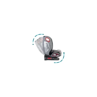 Baby Door Airfox Isofixli 360 Derece Dönen 0-36 kg Yatabilen Yükseklik Ayarlı Çift Yönlü Oto Koltuğu Gri