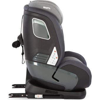 Kraft Omega Isofixli 9-36 kg Yatabilen Yükseklik Ayarlı Sürüş Yönü Oto Koltuğu Gri