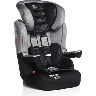 Baby Plus I-Max SP Emniyet Kemerli 9-36 kg Yatabilen Yükseklik Ayarlı Sürüş Yönü Oto Koltuğu Gri Siyah