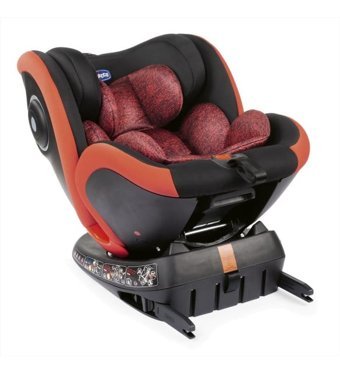 Chicco Seat4 Fix Isofixli-Emniyet Kemerli 360 Derece Dönen 0-36 kg Yatabilen Sürüş Yönü-Sürüş Yönü Tersi Oto Koltuğu Kırmızı