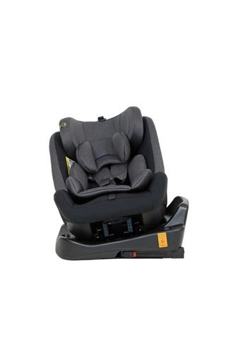 Baby Door Isofixli-Emniyet Kemerli 360 Derece Dönen 0-36 kg Yatabilen Yükseklik Ayarlı Çift Yönlü Oto Koltuğu Gri