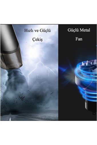 Onay Electronics Electronics Kablosuz Şarjlı Dikey Süpürge Siyah