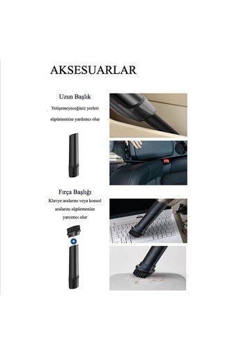 Onay Electronics Electronics Kablosuz Şarjlı Dikey Süpürge Siyah