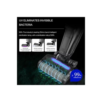 Bobot 830 Deep Cleaner Islak Kuru 800 W Kablosuz Şarjlı Dikey Süpürge Gri