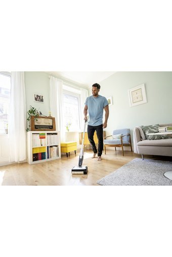 Karcher FC 2 Islak Kuru 240 W Kablosuz Şarjlı Dikey Süpürge Gri