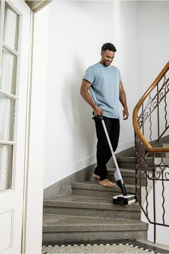Karcher FC 2 Islak Kuru 240 W Kablosuz Şarjlı Dikey Süpürge Gri