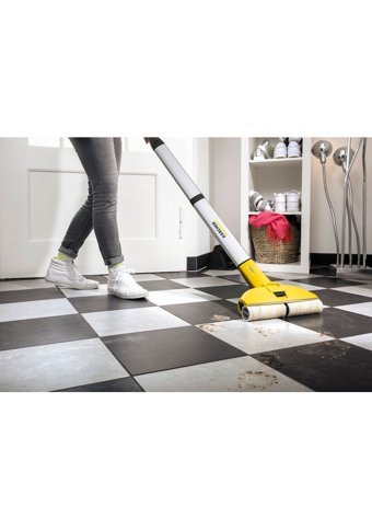 Karcher EWM 2 Islak Kuru 240 W Kablosuz Şarjlı Dikey Süpürge Sarı
