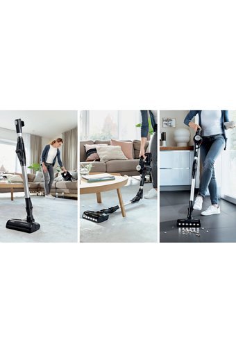 Bosch Seri7 Unlimited Kuru Kablosuz Şarjlı Dikey Süpürge Siyah