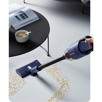 Deerma VC20 Islak Kuru Hepa Filtreli 220 W Kablosuz Şarjlı Dikey Süpürge Mavi