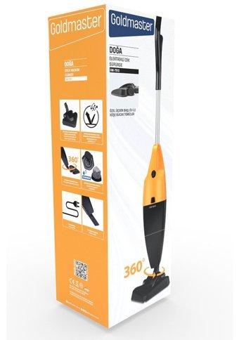 Goldmaster doğa Kuru 800 W Kablolu Elektrikli Dikey Süpürge Sarı