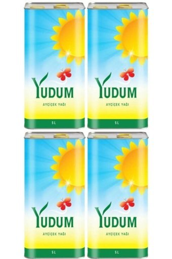 Yudum Teneke Ayçiçek Yağı 4x5 lt