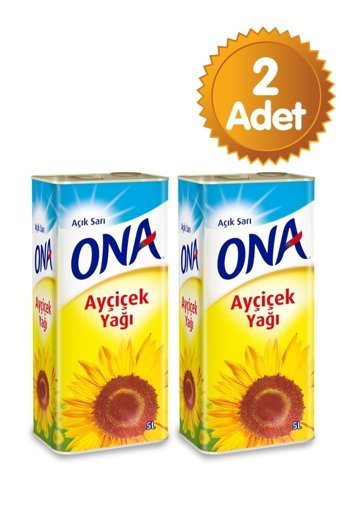 Ona Teneke Ayçiçek Yağı 2x5 lt