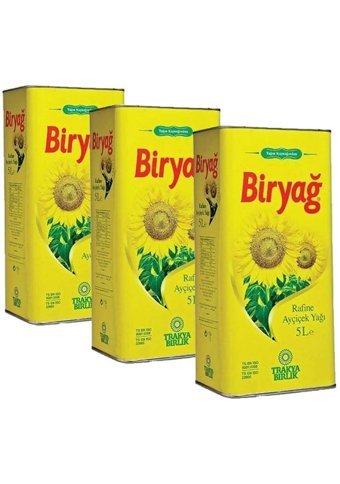 Biryağ Pet Ayçiçek Yağı 3x5 lt
