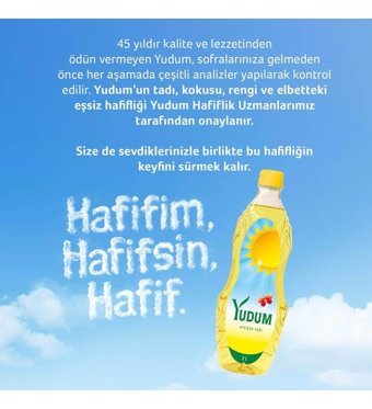 Yudum Pet Ayçiçek Yağı 2 lt + Yudum Pet Kızartma Yağı 2 lt