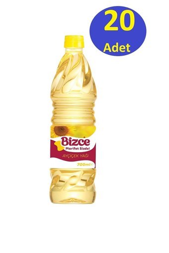 Bizce Pet Ayçiçek Yağı 20x700 ml