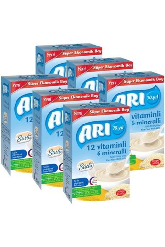 Arı Tahıllı İrmikli Probiyotikli Kaşık Maması 6x500 gr