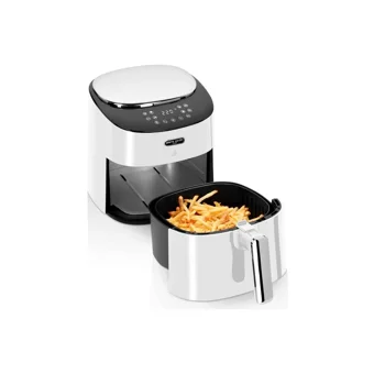 Pierre Cardin PCAFR001 Airfryer 4.2 lt Tek Hazneli Izgara Yapan Led Ekranlı Yağsız Sıcak Hava Fritözü Beyaz