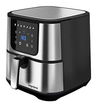 Improve ImpFR5001B Airfryer 5 lt Tek Hazneli Izgara Yapan Led Ekranlı Yağsız Sıcak Hava Fritözü Siyah